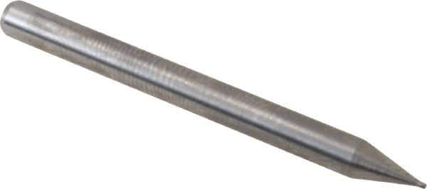 Accupro - 0.015", 4 Flute, Single End, Solid Carbide, 0.003" Corner Radius End Mill - 1-1/2" OAL, 30° Helix, Right Hand Flute, 0.05" LOC, Right Hand Cut - Eagle Tool & Supply