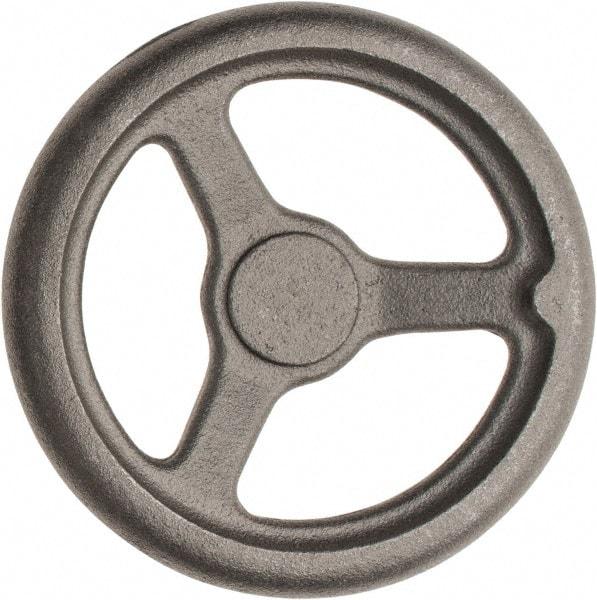 Made in USA - 8", Offset Handwheel - 1-3/4" Hub, Cast Iron, Plain Finish - Eagle Tool & Supply