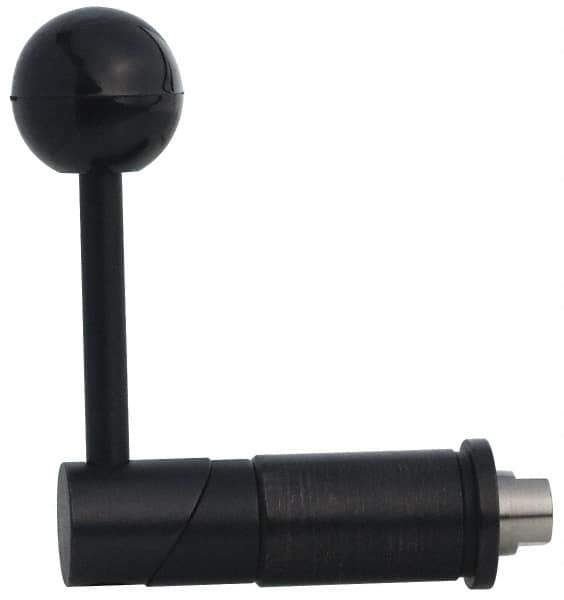 TE-CO - Tapered Cam Action Indexing Plunger - 1.1265" Body Diam, 1-1/2" Body Length, 3-1/2" Handle Length, 3/8" Plunger Projection - Eagle Tool & Supply