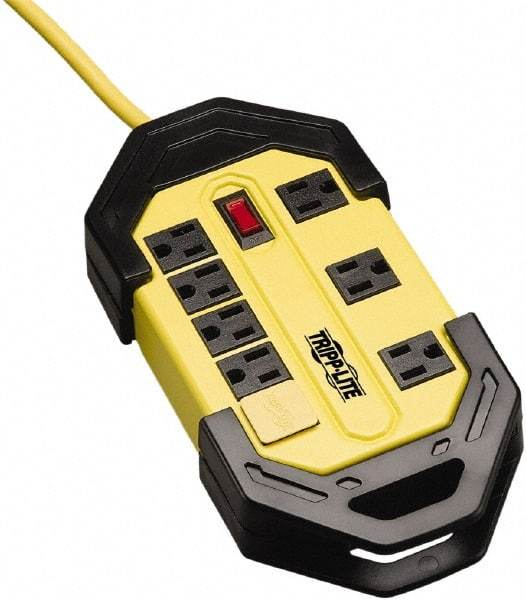 Tripp-Lite - 8 Outlets, 120 VAC15 Amps, 15' Cord, Power Outlet Strip - Keyhole, Tab Mount, 5-15 NEMA Configuration, 10.26" Strip - Eagle Tool & Supply