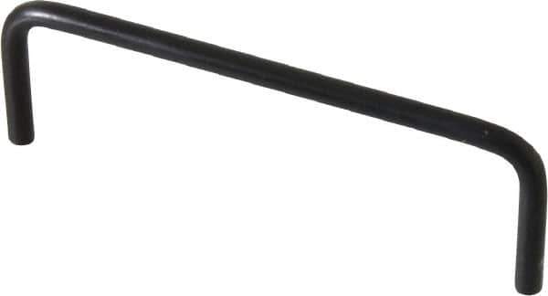 Electro Hardware - 4-40 Internal Thread, 5/32" Handle Diam, Black Anodized Aluminum Drawer Pull - 3" Center to Center - Eagle Tool & Supply