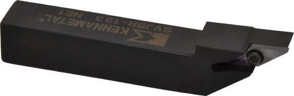 Kennametal - SVJB, Right Hand Cut, 3° Lead Angle, 3/4" Shank Height x 3/4" Shank Width, Neutral Rake Indexable Turning Toolholder - 4-1/2" OAL, VB..33. Insert Compatibility, Series Screw-On - Eagle Tool & Supply