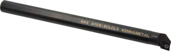 Kennametal - 23.62mm Min Bore Diam, 10" OAL, 3/4" Shank Diam, A-SCLC Indexable Boring Bar - CC.. Insert, Screw Holding Method - Eagle Tool & Supply