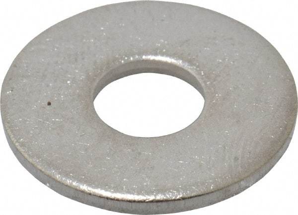 Value Collection - M6 Screw, Grade 18-8 Stainless Steel Fender Flat Washer - 6.4mm ID x 24mm OD, Plain Finish - Eagle Tool & Supply