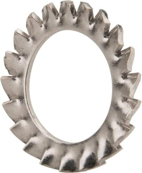 Value Collection - M22 Screw, 23mm ID, Stainless Steel External Tooth Lock Washer - 36mm OD, Uncoated, Grade 18-8 & Austenitic A2 - Eagle Tool & Supply