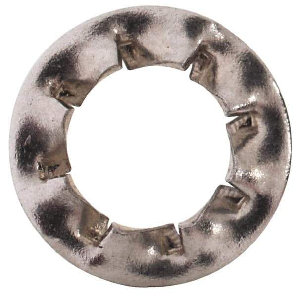 Value Collection - M4 Screw, 4.3mm ID, Stainless Steel Internal Tooth Lock Washer - 8mm OD, Uncoated, Grade 18-8 & Austenitic A2 - Eagle Tool & Supply