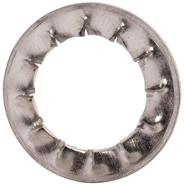 Value Collection - M12 Screw, 13mm ID, Stainless Steel Internal Tooth Lock Washer - 20.5mm OD, Uncoated, Grade 18-8 & Austenitic A2 - Eagle Tool & Supply