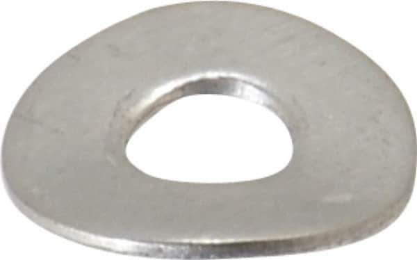 Value Collection - M3 Screw, 3.2mm ID x 8mm OD, Grade 18-8 Stainless Steel Wave Disc Spring - 0.5mm Thick, 1.6mm Overall Height - Eagle Tool & Supply