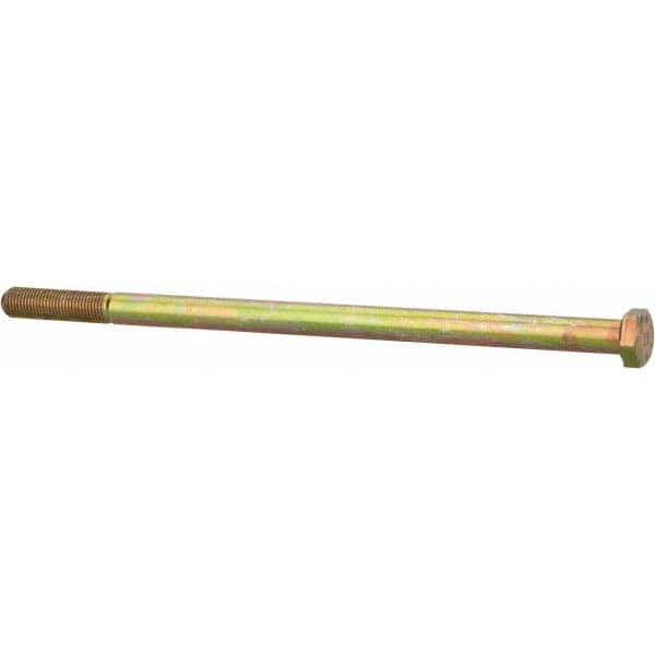 Made in USA - 3/8-24 UNF, 7-1/2" Length Under Head Hex Head Cap Screw - Eagle Tool & Supply