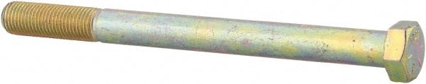 Made in USA - 3/8-24 UNF, 4-1/2" Length Under Head Hex Head Cap Screw - Eagle Tool & Supply