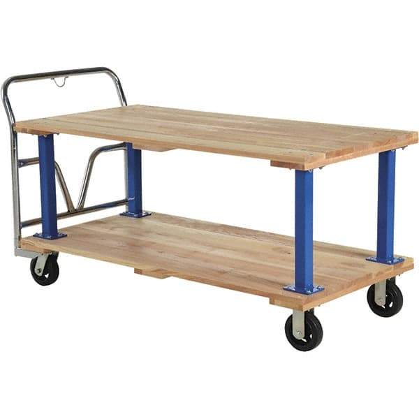 Vestil - 1,600 Lb Capacity Hardwood Platform Truck - Hardwood Deck, 30" OAW - Eagle Tool & Supply
