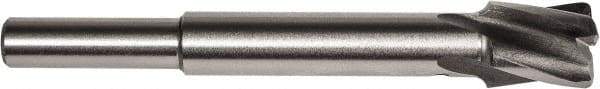 Union Butterfield - 1/4" Diam, 1/4" Shank, Diam, 4 Flutes, Straight Shank, Interchangeable Pilot Counterbore - 2-3/8" OAL, 1/2" Flute Length, Bright Finish, High Speed Steel, Aircraft Style - Eagle Tool & Supply