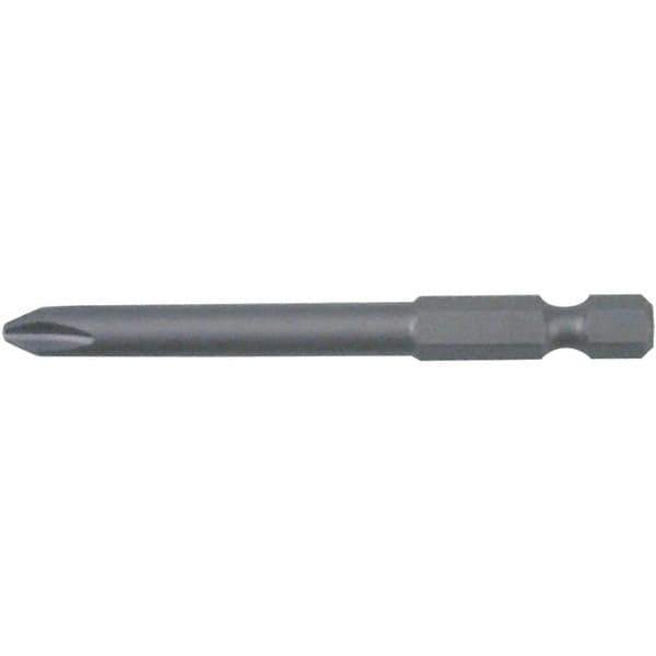 Wiha - #00 Phillips Power Bit Set - 1/4" Hex Drive, 2-3/4" OAL - Eagle Tool & Supply