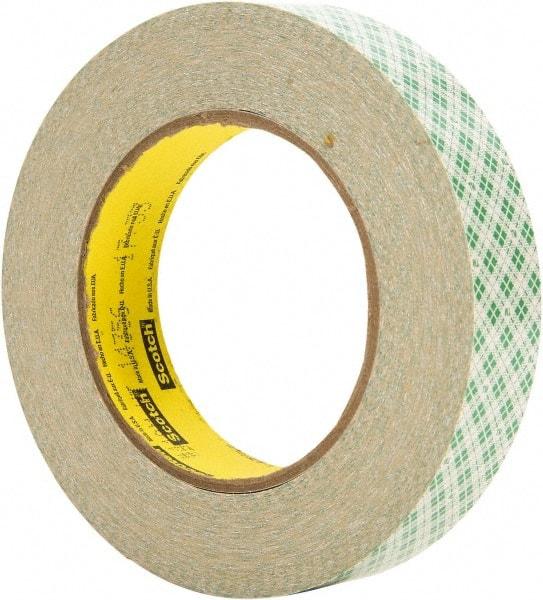 3M - 36 Yd Rubber Adhesive Double Sided Tape - 5 mil Thick, Paper Liner - Eagle Tool & Supply