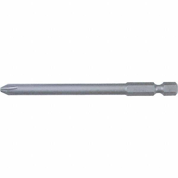 Wiha - #0 Power Bit - 1/4" Drive, 2-3/4" OAL - Eagle Tool & Supply