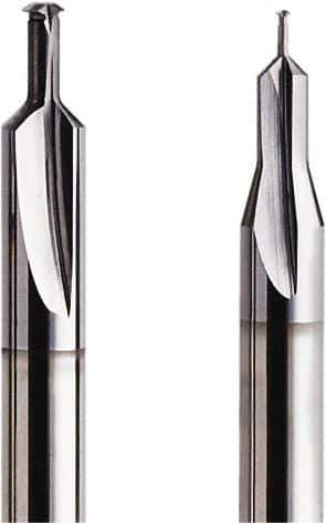Seco - M2x0.40 Metric Coarse, 0.0614" Cutting Diam, 2 Flute, Helical Flute Thread Mill - Internal Thread, 3.74mm LOC, 40mm OAL, 3mm Shank Diam - Eagle Tool & Supply
