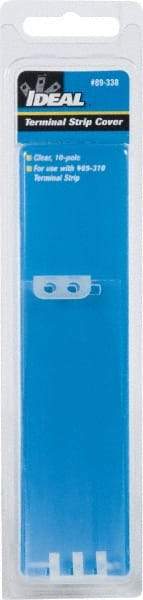 Ideal - 0.7mm High x 7.9" Long, Terminal Block End Cover - Use with 89-300 Terminal Strip Series - Eagle Tool & Supply