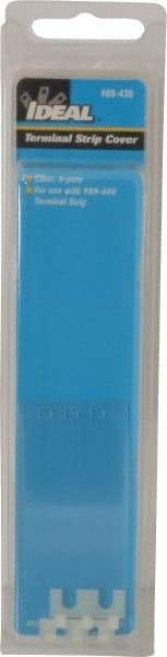 Ideal - 0.7mm High x 7.9" Long, Terminal Block End Cover - Use with 89-400 Terminal Strip Series - Eagle Tool & Supply