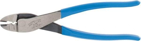 Channellock - 9-3/4" OAL Crimping Pliers - Plastic Dipped Handle - Eagle Tool & Supply