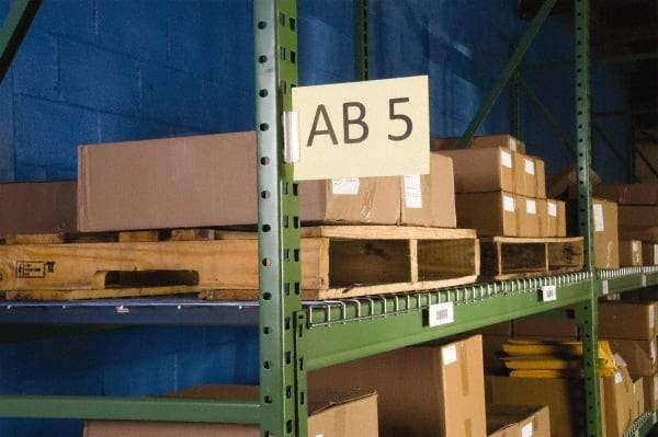 Aigner Index - 3 Long x 7/8 Wide, Snap On Back, Label Holder - Green - Eagle Tool & Supply