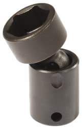 Proto - 3/8" Drive 5/8" Standard Universal Impact Socket - 6 Points, 2-3/32" OAL - Eagle Tool & Supply