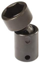 Proto - 3/8" Drive 5/8" Standard Universal Impact Socket - 6 Points, 2-3/32" OAL - Eagle Tool & Supply