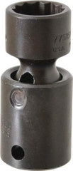 Proto - 3/8" Drive 15mm Deep Universal Impact Socket - 12 Points, 2-3/32" OAL - Eagle Tool & Supply