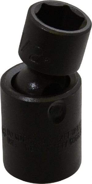 Proto - 3/8" Drive 1/2" Standard Universal Impact Socket - 6 Points, 2" OAL - Eagle Tool & Supply