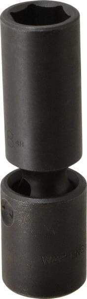 Proto - 1/2" Drive 5/8" Deep Universal Impact Socket - 6 Points, 3-19/32" OAL - Eagle Tool & Supply