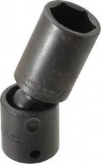 Proto - 1/2" Drive 7/8" Deep Universal Impact Socket - 6 Points, 3-1/2" OAL - Eagle Tool & Supply