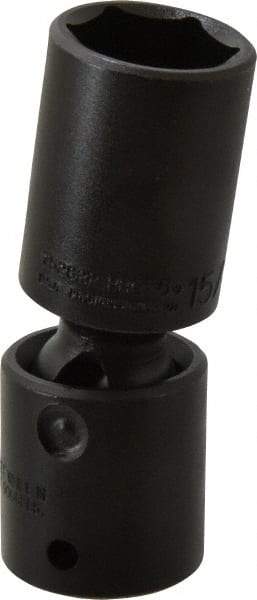 Proto - 1/2" Drive 15/16" Deep Universal Impact Socket - 6 Points, 3-51/64" OAL - Eagle Tool & Supply