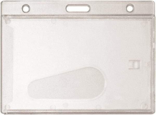 ADVANTUS - Cord Mounted Badge Holder - Clear - Eagle Tool & Supply
