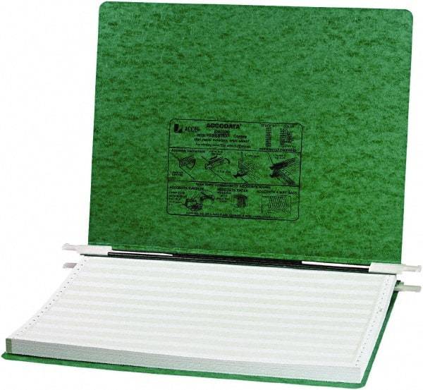 ACCO - 6", Letter Size, Dark Green, Hanging Data Binders - Eagle Tool & Supply