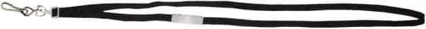 ADVANTUS - Lanyards Material: Nylon Color: Black - Eagle Tool & Supply