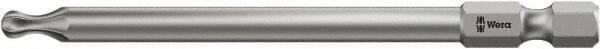 Wera - T30 Torx Bit - 1/4" Hex Drive, 3-1/2" OAL - Eagle Tool & Supply