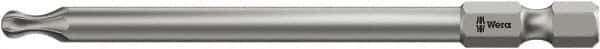 Wera - T20 Torx Bit - 1/4" Hex Drive, 3-1/2" OAL - Eagle Tool & Supply
