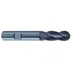 10mm Dia. - 72mm OAL 4 FL Variable Helix Nano-A Carbide Ball Nose End Mill - Eagle Tool & Supply
