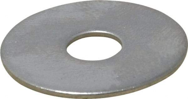 Value Collection - 1/4" Screw, Grade 18-8 Stainless Steel Fender Flat Washer - 9/32" ID x 1" OD, 0.05" Thick - Eagle Tool & Supply