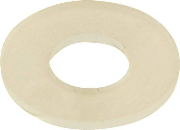 Made in USA - #10 Screw, Grade 6/6 Nylon Standard Flat Washer - 4.95mm ID x 11.1mm OD, 0.79mm Thick - Eagle Tool & Supply