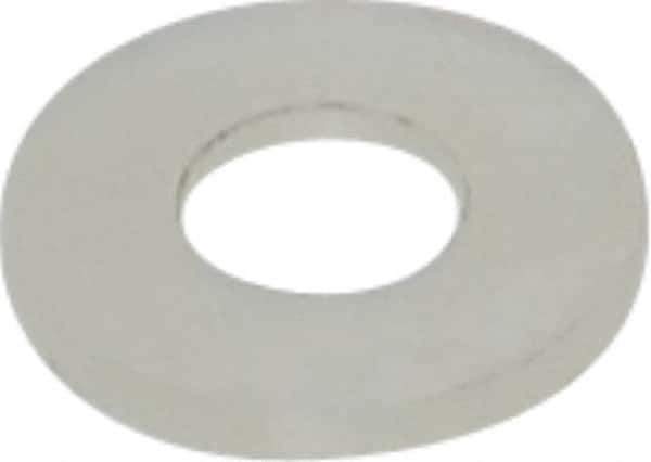Made in USA - #10 Screw, Grade 6/6 Nylon Standard Flat Washer - 5.08mm ID x 11.43mm OD, 1.22mm Thick - Eagle Tool & Supply