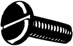 Value Collection - 1/4-20 UNC 1" Length Under Head Slotted Thread Cutting Screw - Eagle Tool & Supply