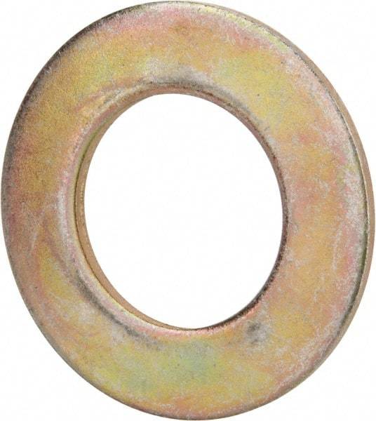 Value Collection - 1-3/4" Screw, Grade 8 Steel SAE Flat Washer - 1-7/8" ID x 3-3/8" OD, 5/32" Thick, Zinc Yellow Dichromate Finish - Eagle Tool & Supply
