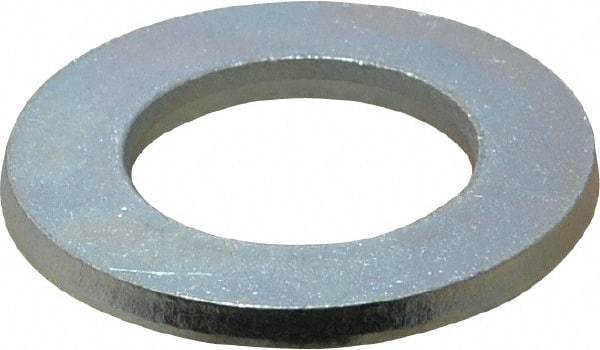 Value Collection - M24 Screw, Steel Standard Flat Washer - 25mm ID x 44mm OD, 4mm Thick, Zinc-Plated Finish - Eagle Tool & Supply