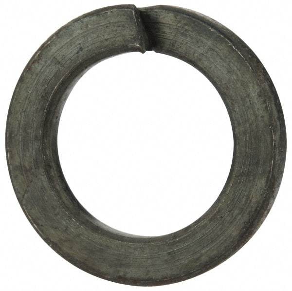 Value Collection - M18, 18.2mm ID, 3.5mm Thick Split Lock Washer - Steel, Uncoated, 18.2mm Min ID, 19mm Max ID, 29.4mm Max OD - Eagle Tool & Supply