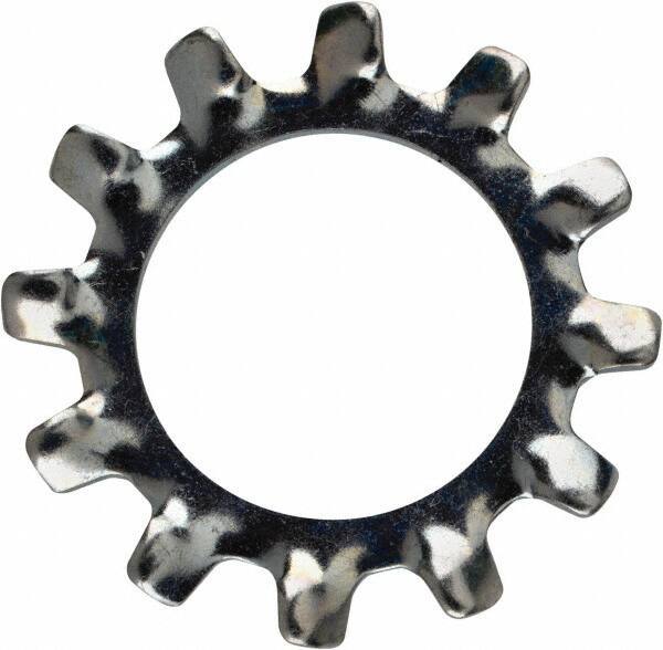 Value Collection - 9/16" Screw, 0.596" ID, Steel External Tooth Lock Washer - 0.985" OD, Zinc-Plated, Grade 2 - Eagle Tool & Supply