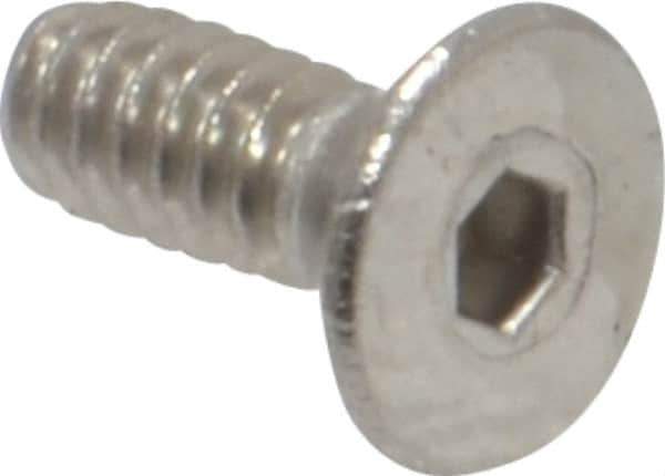 Value Collection - #4-40 UNC Hex Socket Drive, 82° Flat Screw - Grade 18-8 Stainless Steel, 5/16" OAL - Eagle Tool & Supply