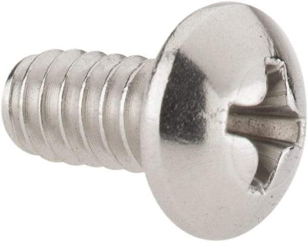 Value Collection - #10-24 UNC, 3/8" Length Under Head Phillips Drive Machine Screw - Pan Head, Grade 18-8 Stainless Steel, Uncoated, Without Washer - Eagle Tool & Supply