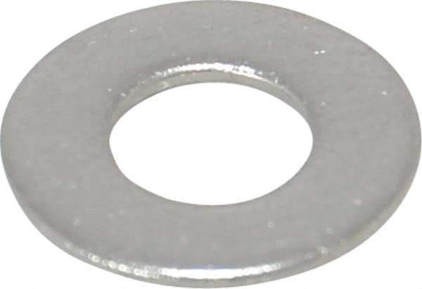Value Collection - #10 Screw, Grade 18-8 Stainless Steel Standard Flat Washer - 13/64" ID x 7/16" OD, 0.031" Thick - Eagle Tool & Supply