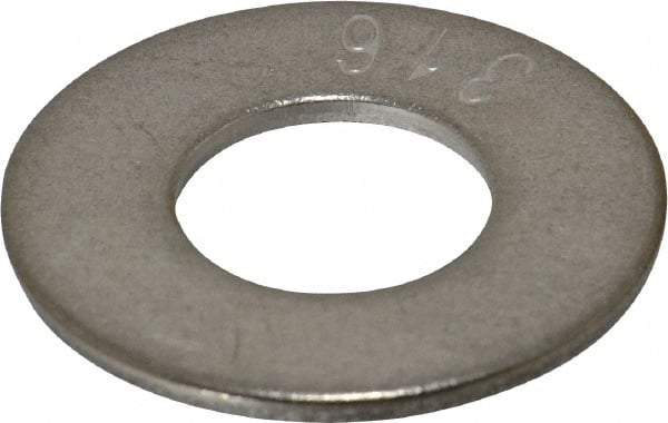 Value Collection - 3/4" Screw, Grade 316 Stainless Steel Standard Flat Washer - 13/16" ID x 2" OD, 0.148" Thick - Eagle Tool & Supply