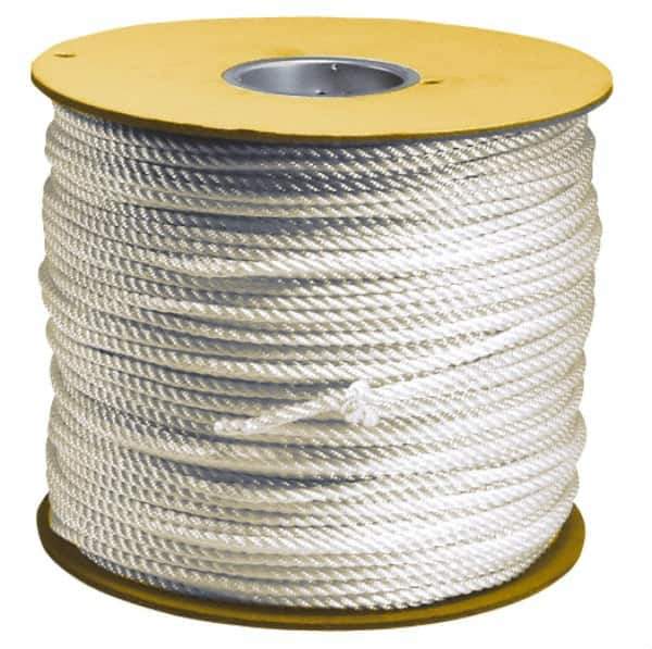 Value Collection - 100' Max Length Polyester Solid Braid Rope - 1/4" Diam, 162 Lb Capacity - Eagle Tool & Supply